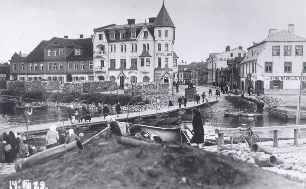 Плавучий мост, Тарту, 1929 год