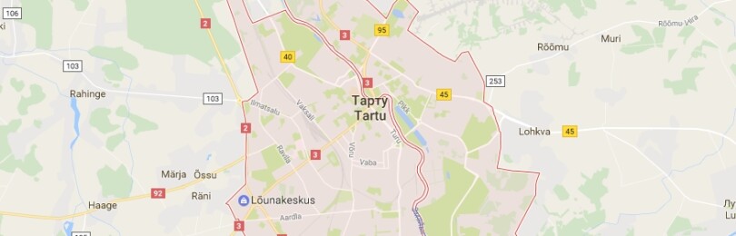 Карта Тарту