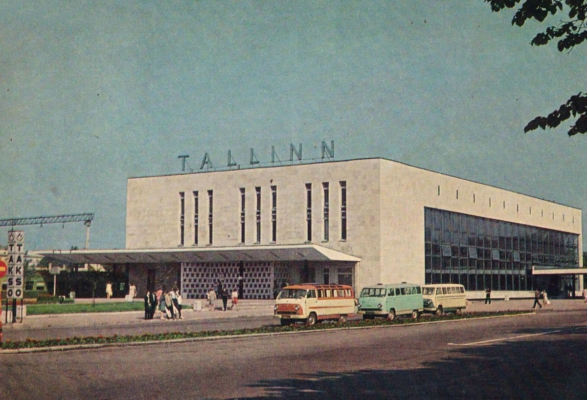 Балтийский вокзал Таллина в 1968 году